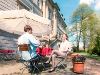 Hotel Schloss Neustadt Glewe kaffeetrinkendes Paar